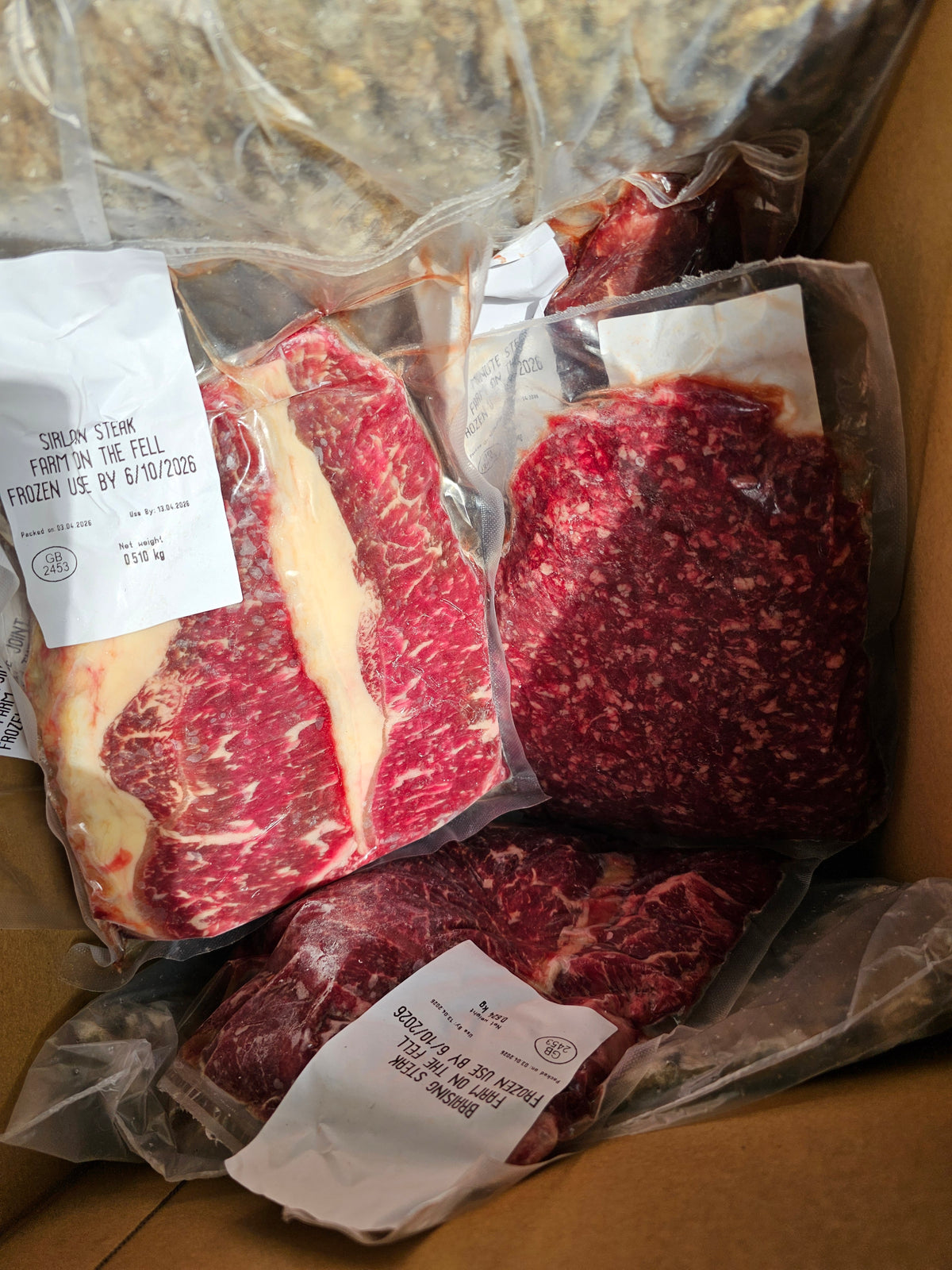 Collection from farm - Beef taster box